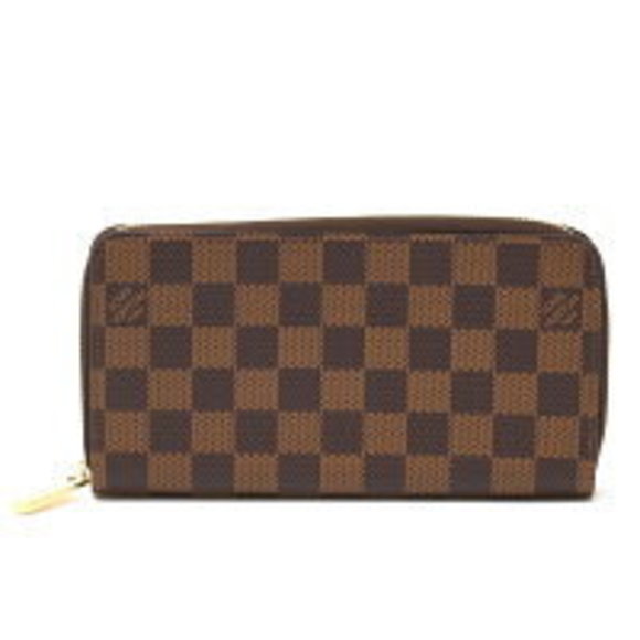 Louis Vuitton Zippy Wallet long Damier Ebene Leather Brown - Picture 1 of 7